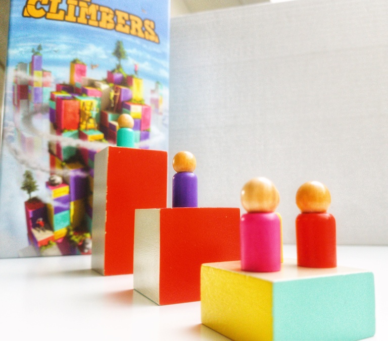 The Climbers by Capstone Games and Simply Complex blocks and wood